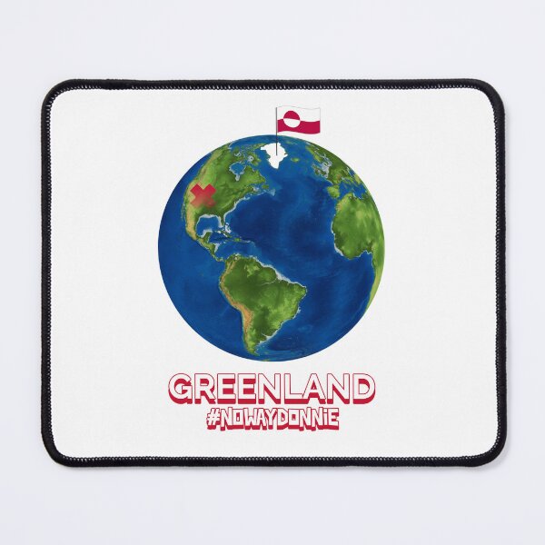 Item preview, No Way Donnie Greenland Not Yours To Claim Freedom And Sovereignty Greenland Flag designed and sold by GraTEEtude.