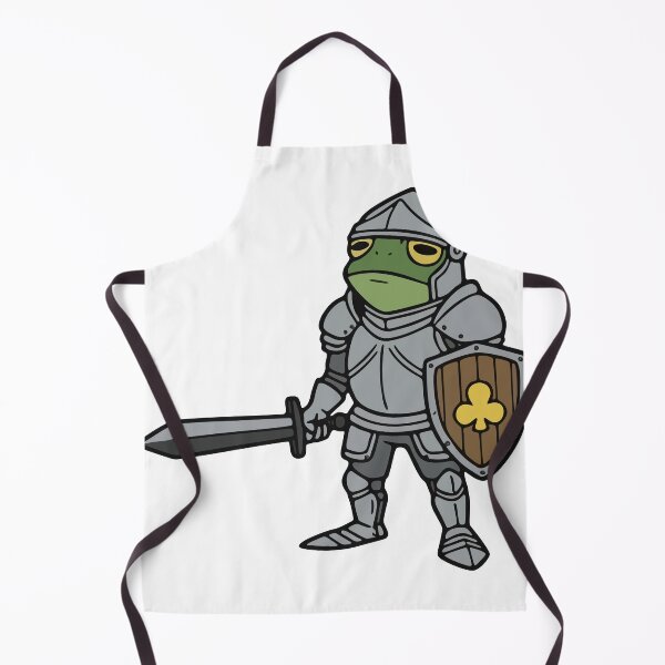 Item preview, Brave Knight Frog in Full Plate Armor with Sword and Shield designed and sold by Floomart.