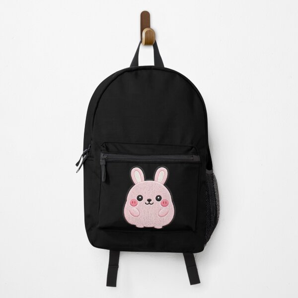 Item preview, Super Cute Kawaii Bunny Embroidery Patch Style | Chibi Pastel Pink Rabbit Aesthetic | Cute Animal Sticker & T-Shirt Design designed and sold by ColorSplash123.