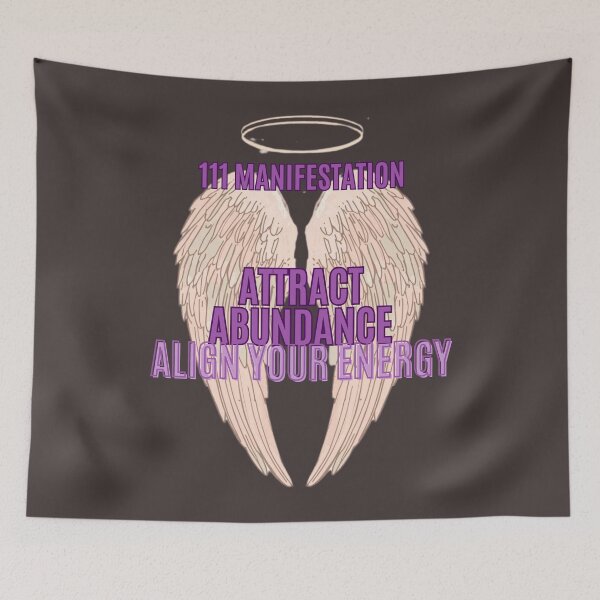 Item preview, 111 Angel Number Manifestation – Attract Abundance & Align Your Energy Wings Design designed and sold by CosmicQuietLab.