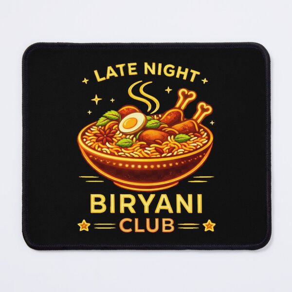 Item preview, Late Night Biryani Club– Funny Indian Food Lover Graphic designed and sold by Globalcitytees.