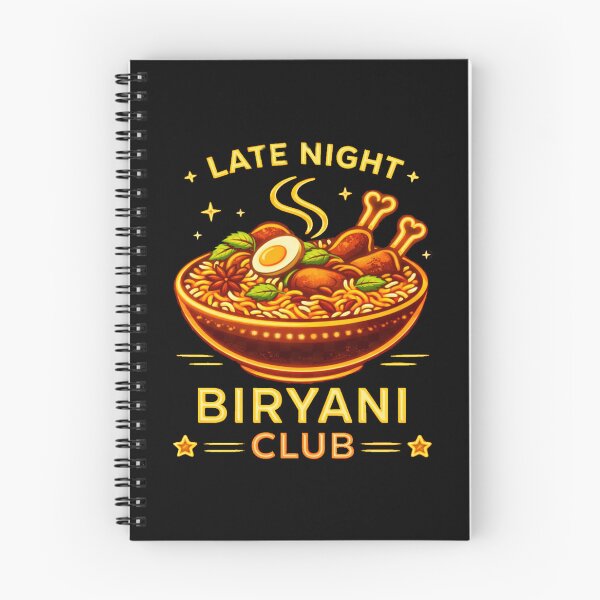 Item preview, Late Night Biryani Club– Funny Indian Food Lover Graphic designed and sold by Globalcitytees.