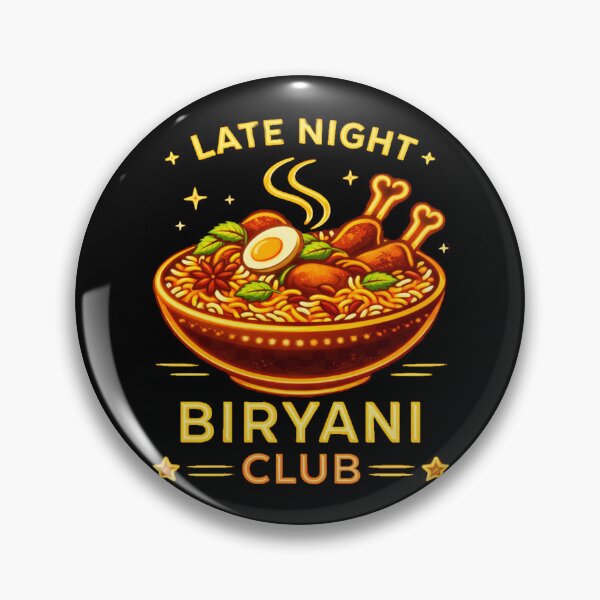 Item preview, Late Night Biryani Club– Funny Indian Food Lover Graphic designed and sold by Globalcitytees.