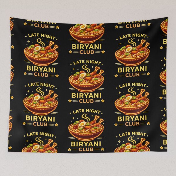 Item preview, Late Night Biryani Club– Funny Indian Food Lover Graphic designed and sold by Globalcitytees.