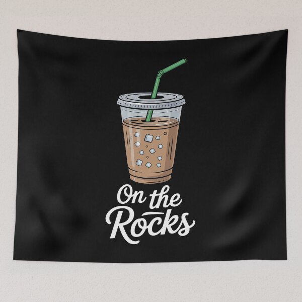 Item preview, On The Retro Rocks Iced Coffee Summer Drinking Pocket designed and sold by Formatage.