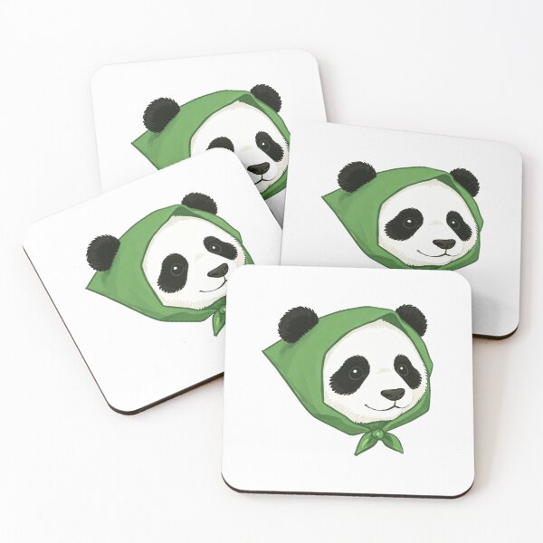 Item preview, Panda with Green Hood Illustration designed and sold by Monddesign333.