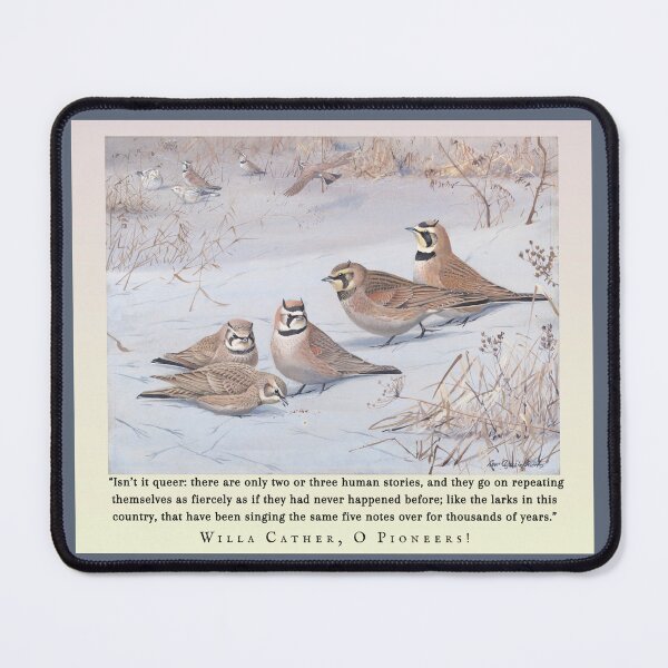 Item preview, Willa Cather quote: Isn’t it queer: there are only two or three human stories, and they go on repeating themselves as fiercely as if they had never happened before; designed and sold by artbleed.