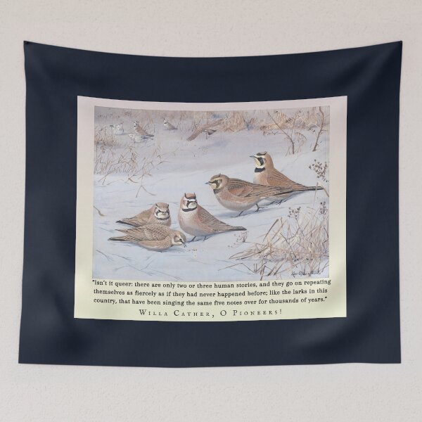 Item preview, Willa Cather quote: Isn’t it queer: there are only two or three human stories, and they go on repeating themselves as fiercely as if they had never happened before; designed and sold by artbleed.