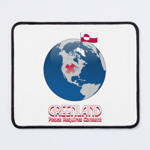 Item preview, Greenland Peace Requires Consent Freedom And Sovereignty Greenland Flag designed and sold by GraTEEtude.