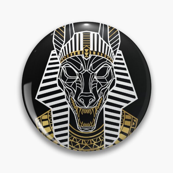 Item preview, Egyptian Anubis Mask, Gold and White, Divine Totem designed and sold by PixelStudioBe.