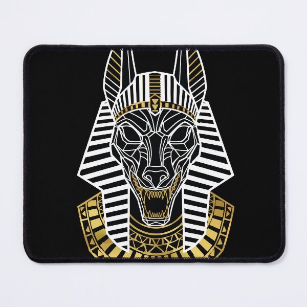 Item preview, Egyptian Anubis Mask, Gold and White, Divine Totem designed and sold by PixelStudioBe.