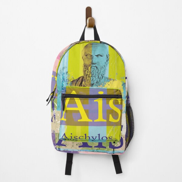 Item preview, Aeschylus Greek Dramatist Portrait Colorful Collage Pop Art designed and sold by Mauswohn.