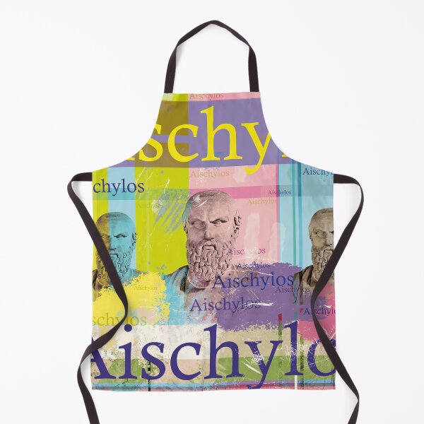 Item preview, Aeschylus Greek Dramatist Portrait Colorful Collage Pop Art designed and sold by Mauswohn.