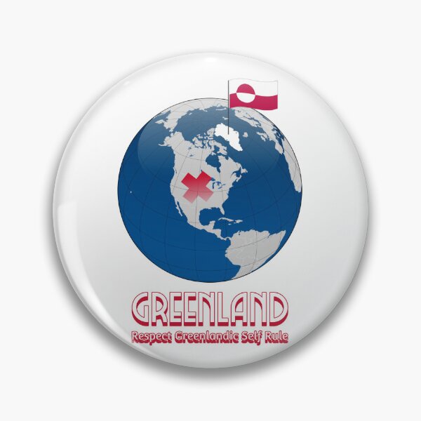 Item preview, Respect Greenland Self Rule World Globe Land Of Sovereignty And Freedom Greenland Flag designed and sold by GraTEEtude.