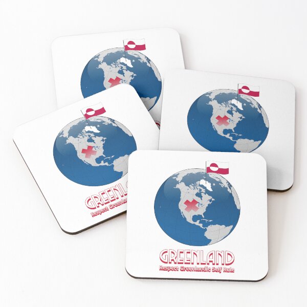Item preview, Respect Greenland Self Rule World Globe Land Of Sovereignty And Freedom Greenland Flag designed and sold by GraTEEtude.
