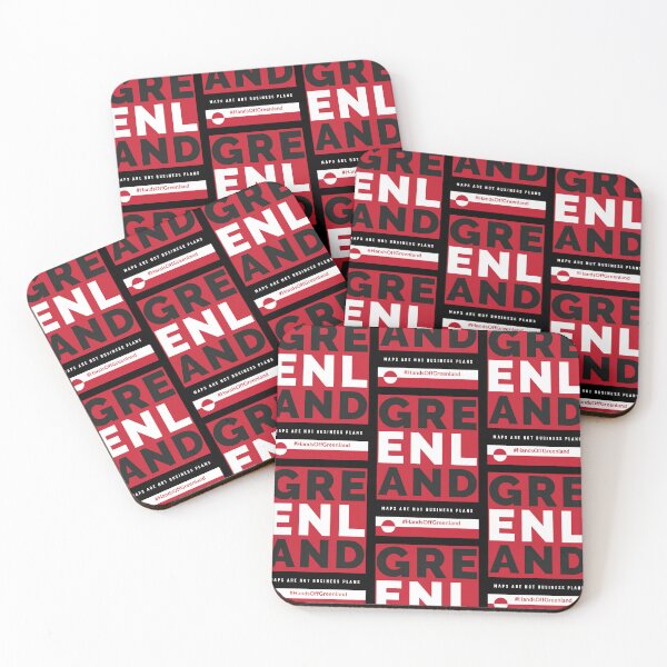 Item preview, Greenland Maps Are Not Business Plans Not For Sale Hands Off Greenland Flag Red White Black  designed and sold by GraTEEtude.