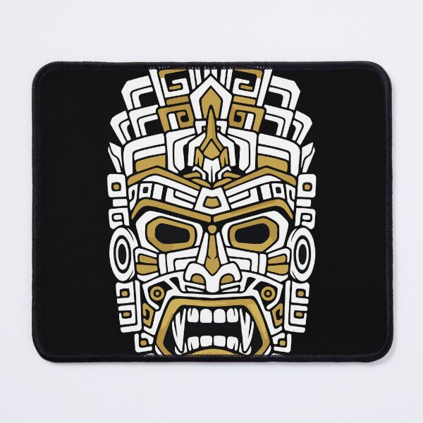 Item preview, Divine Mayan Mask Gold and White Antique Totem designed and sold by PixelStudioBe.
