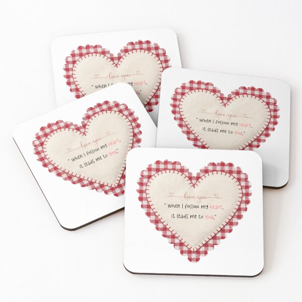 Item preview, Cute Gingham Heart - Romantic Love Quote Aesthetic Art designed and sold by Muskancreatives.