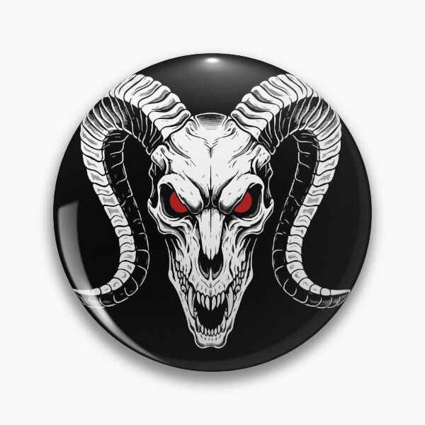 Item preview, Demonic Ram Skull, Horns, Red Eyes designed and sold by PixelStudioBe.