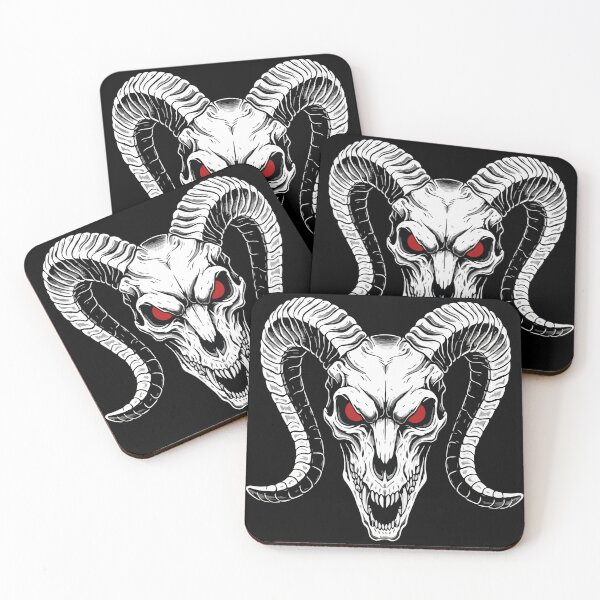 Item preview, Demonic Ram Skull, Horns, Red Eyes designed and sold by PixelStudioBe.