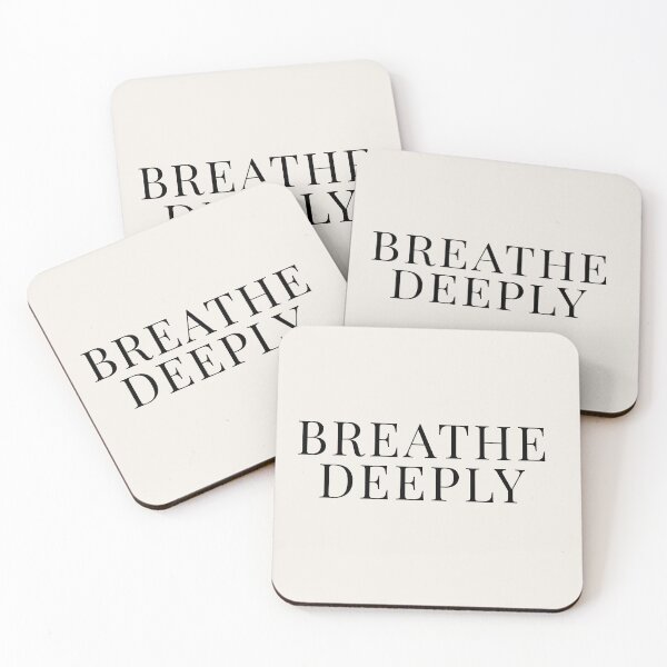 Item preview, Breathe Deeply Minimalist Quote designed and sold by BestVarieties.