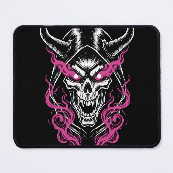 Item preview, Demon Skull Hood Pink Flames Dark Totem designed and sold by PixelStudioBe.