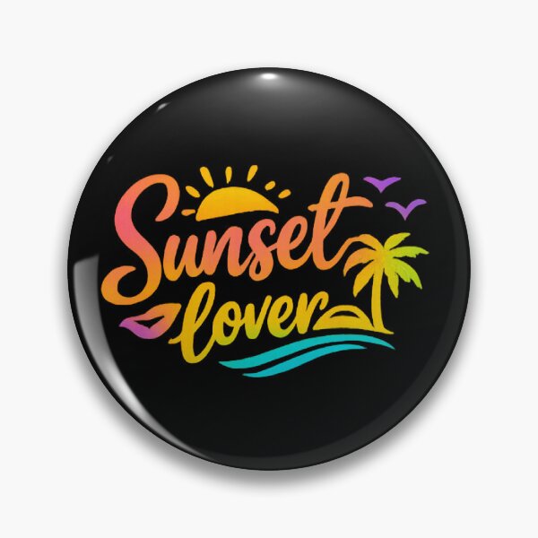 Item preview, Sunset Lover - Vibrant Rainbow Neon Summer Typography designed and sold by myforestfog.