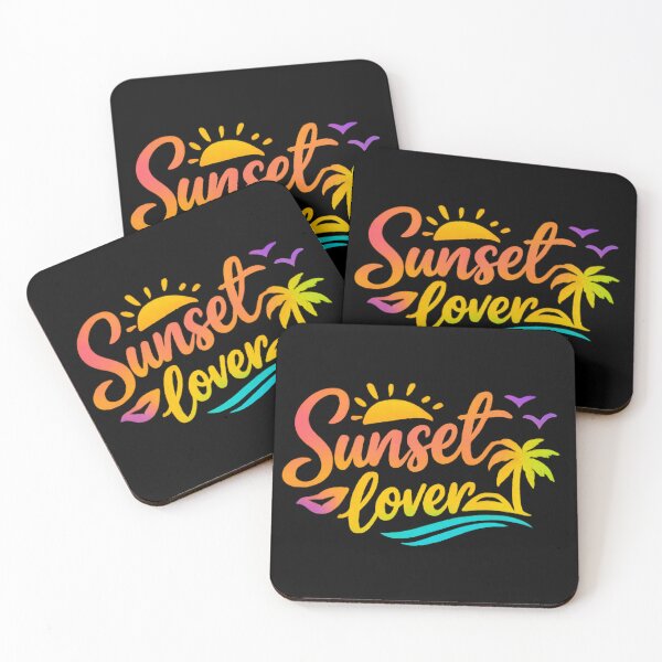 Item preview, Sunset Lover - Vibrant Rainbow Neon Summer Typography designed and sold by myforestfog.