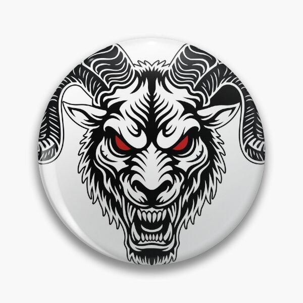 Item preview, Fighting Ram with Spiral Horns and Red Eyes designed and sold by PixelStudioBe.