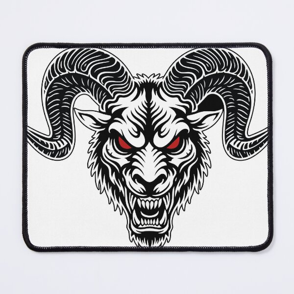 Item preview, Fighting Ram with Spiral Horns and Red Eyes designed and sold by PixelStudioBe.