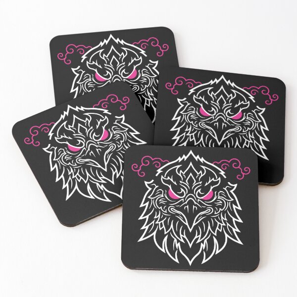 Item preview, Golden Eagle Totem Bird with Pink and Smoky Eyes designed and sold by PixelStudioBe.