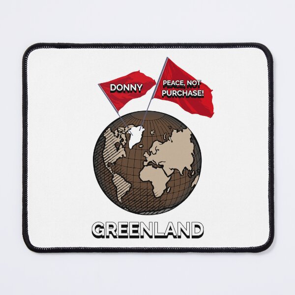 Item preview, Donny Peace Not Purchase Greenland Map On A Globe Land Of Sovereignty And Freedom designed and sold by GraTEEtude.