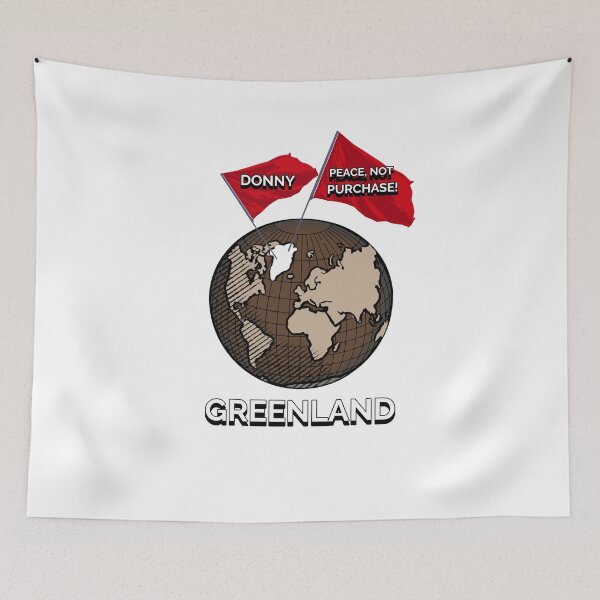 Item preview, Donny Peace Not Purchase Greenland Map On A Globe Land Of Sovereignty And Freedom designed and sold by GraTEEtude.