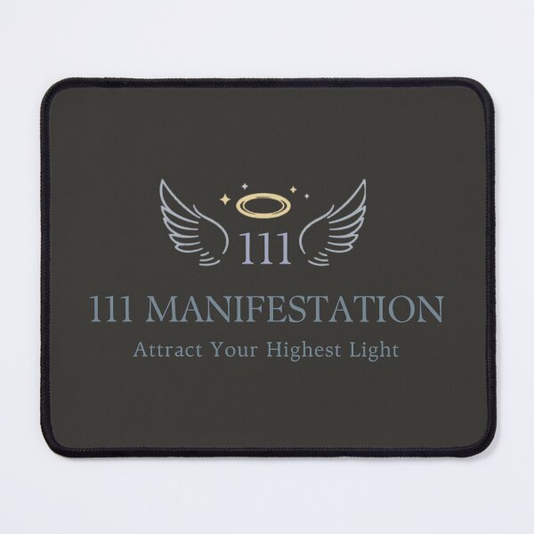 Item preview, 111 Angel Number Manifestation – Attract Your Highest Light Spiritual Typography Design designed and sold by CosmicQuietLab.