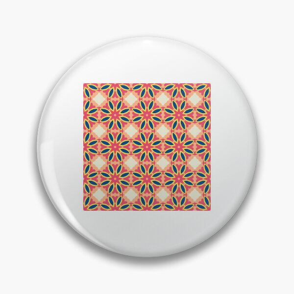 Item preview, Bright Floral Tessellation Tribal Stripes designed and sold by sasmonicos.