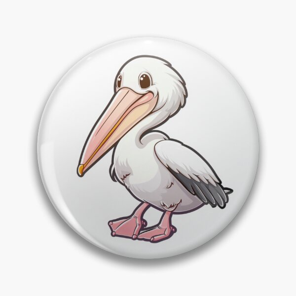 Item preview, American White Pellican Kawaii US Animal Inspired Art and Stickers designed and sold by CDC40.
