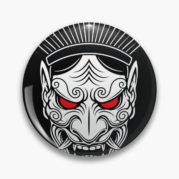 Item preview, Hannya Samurai Totem Mask, Japanese, Red Eyes designed and sold by PixelStudioBe.