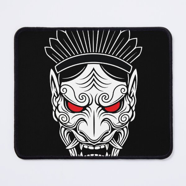 Item preview, Hannya Samurai Totem Mask, Japanese, Red Eyes designed and sold by PixelStudioBe.