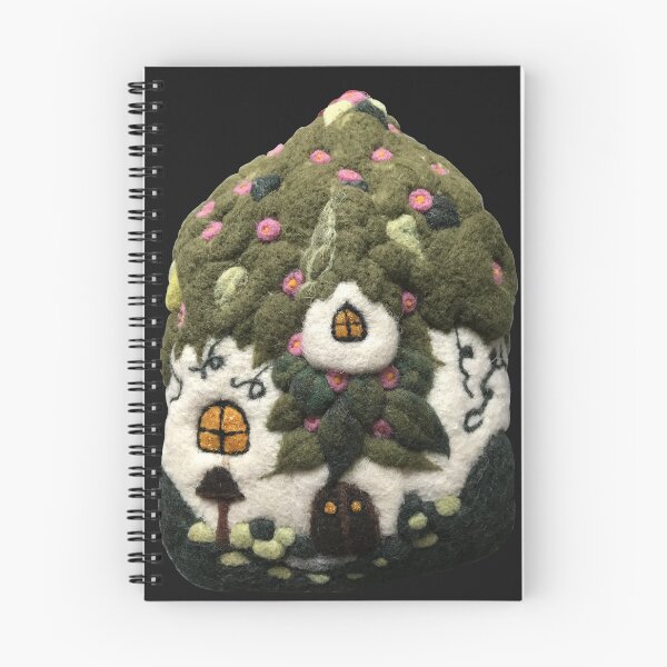 Item preview, Hand-felted house with moss roof and bay window designed and sold by creaphyl28.