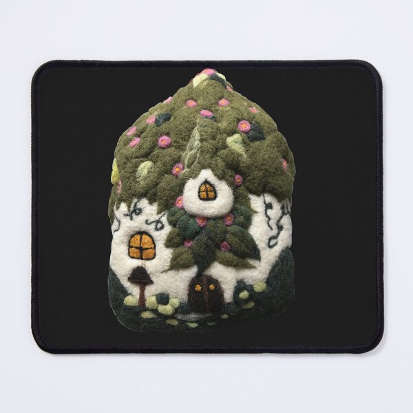 Item preview, Hand-felted house with moss roof and bay window designed and sold by creaphyl28.