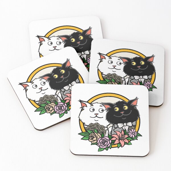 Item preview, Just Married Cat Couple designed and sold by Jesta Graphics.