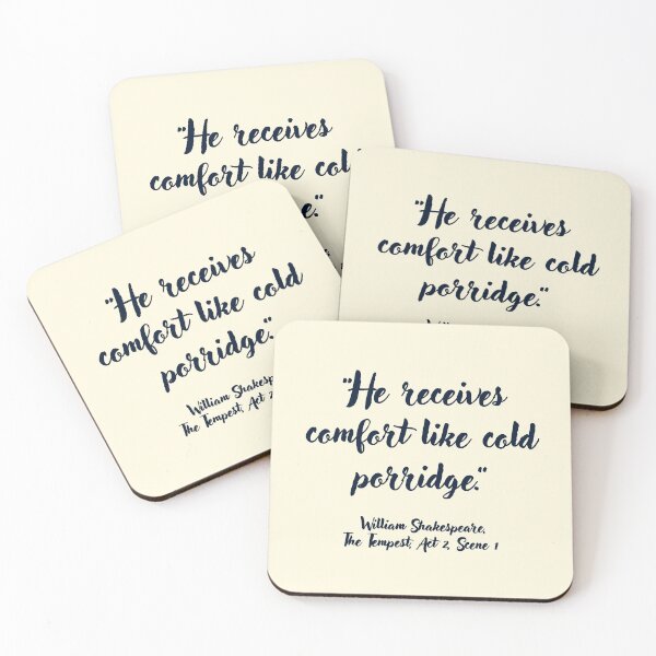 Item preview, Lit Shakespeare Quote from The Tempest designed and sold by CharlottePlaceArt.