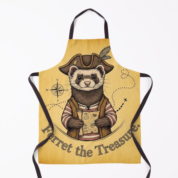 Item preview, Ferret the Treasure Pirate | Silly Paws Studio designed and sold by SillyPawsStudio.