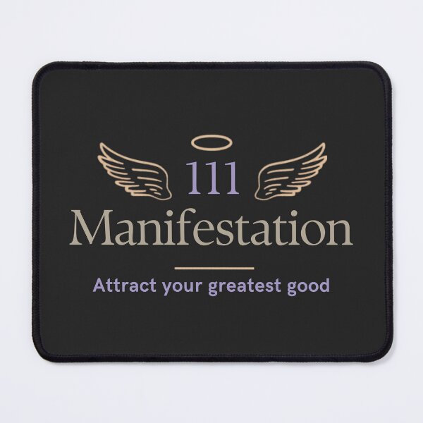 Item preview, 111 Angel Number Manifestation – Attract your greatest good Spiritual Typography Design designed and sold by CosmicQuietLab.