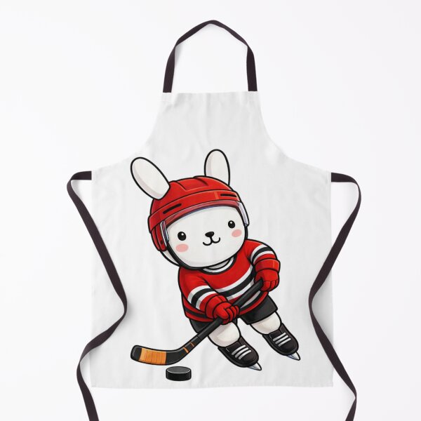 Item preview, Eunto Hockey Bunny Ice Rabbit Playful Skate puck sports designed and sold by Orangeman52.