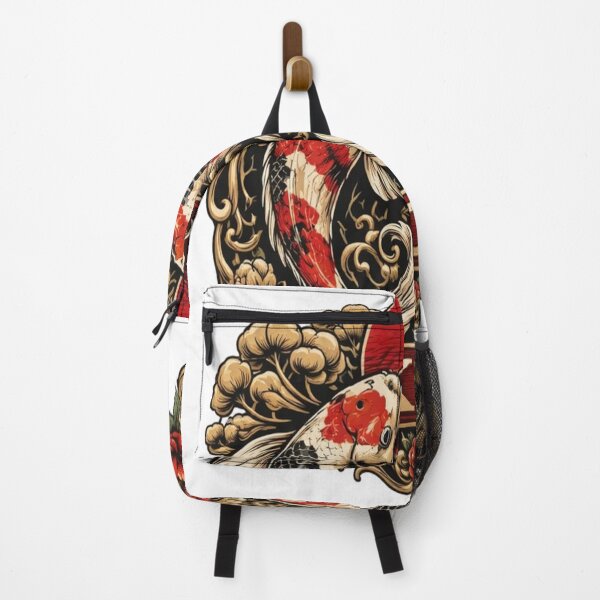 Item preview, "Twin Koi" — Premium Japanese Koi Fish Art Print | Vintage Oriental Design | Lucky Fish Tattoo Style Graphic Tee & Poster | Zen Asian Wall Art designed and sold by SketchSyndicate.