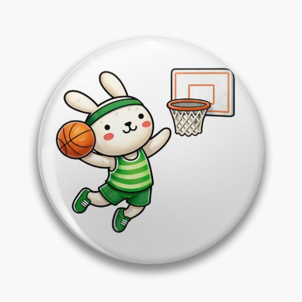 Artikelvorschau, Eunto Basketball Bunny Dunking Rabbit Dunk sportlich energiegeladen entworfen und verkauft von Orangeman52.