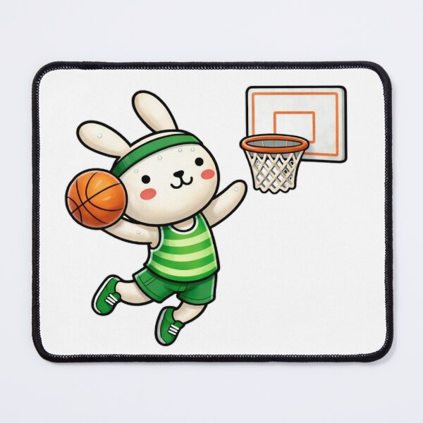 Item preview, Eunto Basketball Bunny Dunking Rabbit Dunk sports energetic designed and sold by Orangeman52.