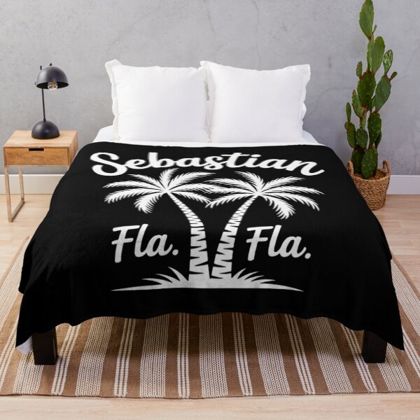 Item preview, Sebastian Florida 70s Palm Trees Graphic designed and sold by Formatage.