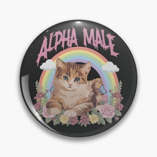 Item preview, Alpha Male Funny Kitten - Cat Meme designed and sold by Darkifun.